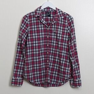 American Eagle Outfitters NWT Classic Prep Fit Plaid Multi-Color Size M Medium